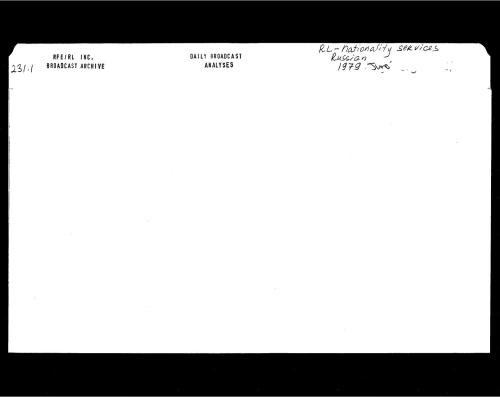 Radio Liberty Russian Service Daily Broadcast Analyses