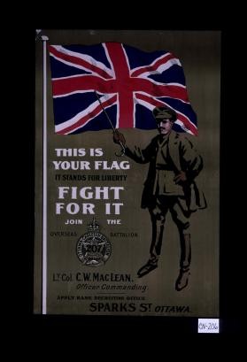 This is your flag, it stands for liberty. Fight for it — Calisphere