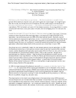 The Advantage of Being Few