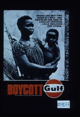There are but two sides in a war - she fights on the side of African freedom - Gulf finances the other. Boycott Gulf