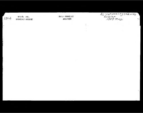 Radio Liberty Russian Service Daily Broadcast Analyses