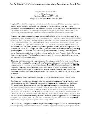 Why the Freeze Is a Mistake