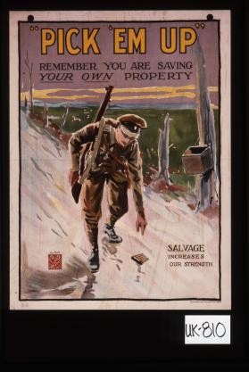 Pick 'em up. Remember you are saving your own property. Salvage increases our strength