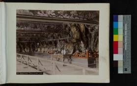 View of sixteen statues in Chion-in Temple, Saikio