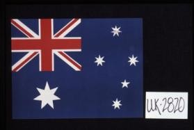 Poster depicting Australian flag