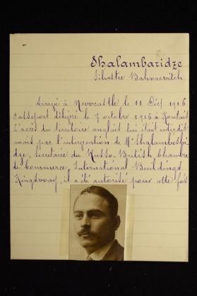 Shalambaridze, Silvestr