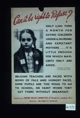 Can it be right to refuse? Only 2,000 tons a month for saving children under 16, nursing and expectant mothers ... it is little enough for which navi-certs only are asked