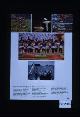 Sport und Spiel, moderne Musik und Harmonie von Bewegung, Farbe und Rhythmus - so wurde die grosse Sportschau des VII. Turn- und Sportfestes und der IX. Kinder- und Jugendspartakiade der DDR im Juli 1983