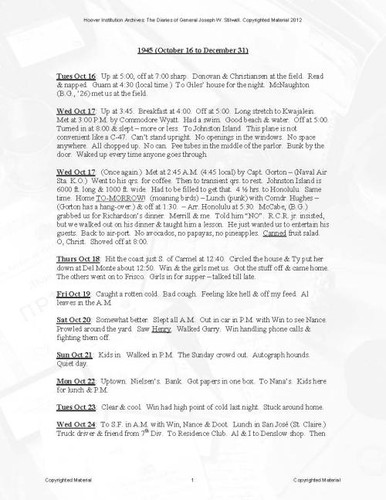 Joseph Stilwell diary transcript (39)