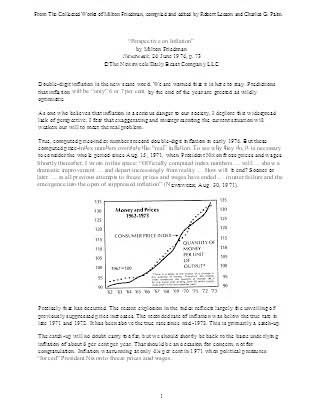 Perspective on Inflation