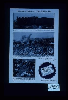 Pictorial phases of the World War. "Virginia tobacco has snap and sparkle