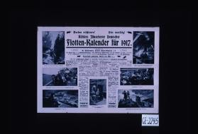 Soeben erschienen! Kohlers illustrierter deutscher Flotten-Kalender fur 1917