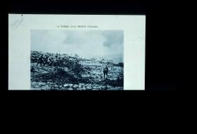 La guerra alla Fronte Italiana. Azione di fanteria. Action of infantry. Accion de fanteria. Action d'infanterie. Fotografia del Comando Supremo dell'Esercito