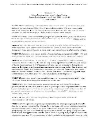 Interview by Jack Webster