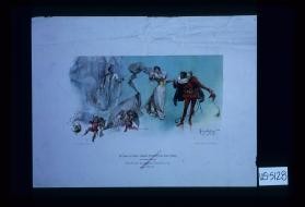 Poster depicting a woman choosing the devil over a priest