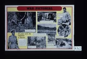 War pictorial. At grips with the Japanese in Burma