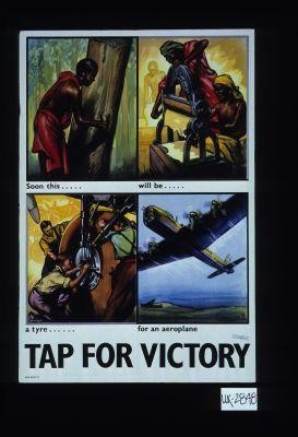 Soon this ... will be ... a tyre ... for an aeroplane. Tap for victory!