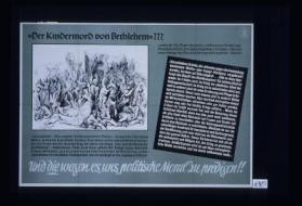 "Der Kindermord von Bethlehem"? ... "Die englische Zivilisation bei der Arbeit"