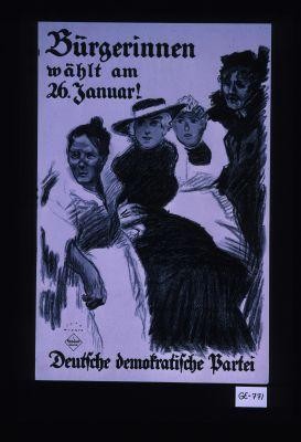 Burgerinnen, wahlt am 26. Januar!