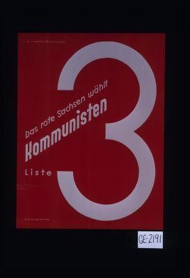 Das rote Sachsen wahlt Kommunisten Liste 3