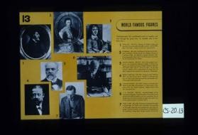 World famous figures. ... John Hus ... Comenius ... Hollar ... Smetana ... Dvorak ... Masaryk ... Capek