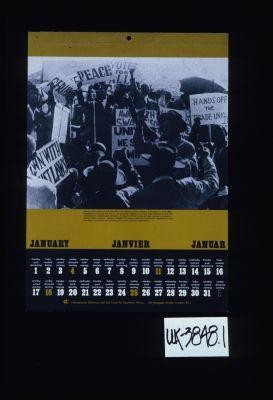 African demonstration, shortly before the opening of the Defiance Campaign in June 1952. Organised and led by the A.N.C., the campaign against six unjust laws attracted over 8,000 volunteers of all races and ushered in a period of militant mass struggle without precedent in South Africa's history