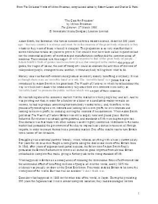 The Case for Freedom