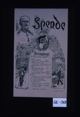 Spende des EB 14 ... Vortragsfolge