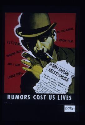 Rumors cost lives