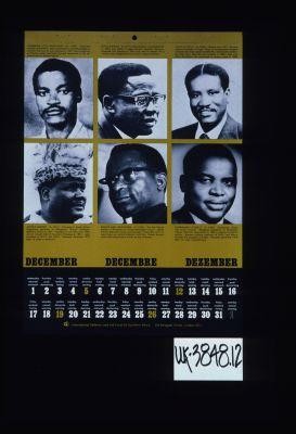 Johannes Otto Nankudha ... David Meroro ... Toivo Ja Toivo ... Joshua Nkomo ... Bishop Abel Muzorewa ... Ndabaningi Sithole