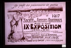 Au profit des prisonniers de guerre - 1917 - Societe des artistes rouennais, Musee de Rouen, IXe exposition, du 14 avril au 20 mai
