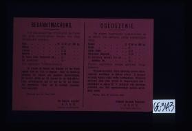 Bekanntmachung. Fur die diesjahrige Ernte sind die Preise fur gute ... Saaten wie folgt festgesetzt worden: ... Kalisch, den 26. Juni 1916 ... Ogloszenie ... Niemiecki Naczelnik Powiatowy, Hahn, Tajny radca rejencyjny