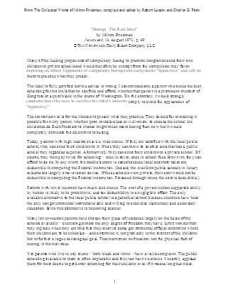 Busing: The Real Issue