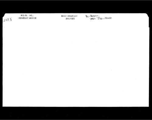 Radio Liberty Russian Service Daily Broadcast Analyses