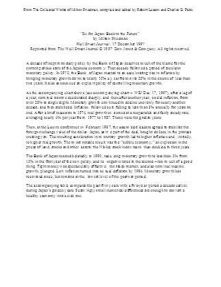 Rx for Japan: Back to the Future