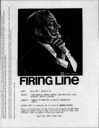 Should Affirmative Action Be Terminated? Part I