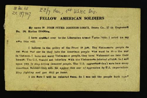 Fellow American soldiers