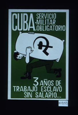 Cuba: servicio militar, obligatorio. 3 anos de trabajo esclavo sin salario