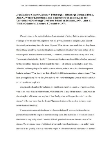 Is Inflation a Curable Disease?