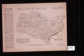 Where the doodle bugs crashed in Kent. Summer 1944