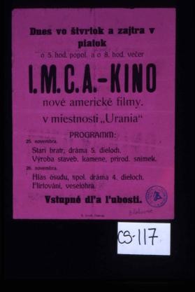 I.M.C.A. - kino nove americke filmy