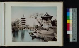 View of Pagoda in Asakusa Park, Tokyo