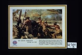 Un canon camoufle ouvre le feu