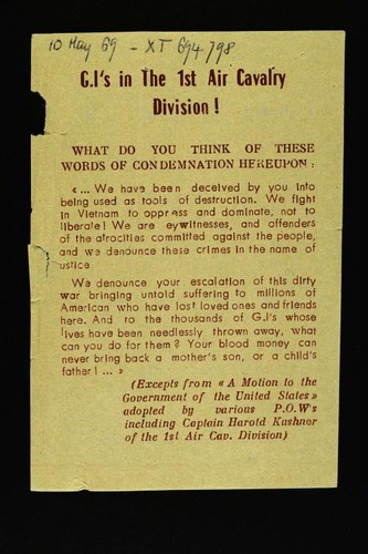 G.I's in the 1st Air Cavalry Division!