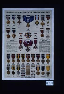 Decorations and service medals of the Army of the United States. ... Compiled by the Adjutant General of the Army. July 1945