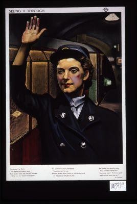 Seeing it through. ... [poem by A.P. Herbert] .. Thank you, Mrs. Porter