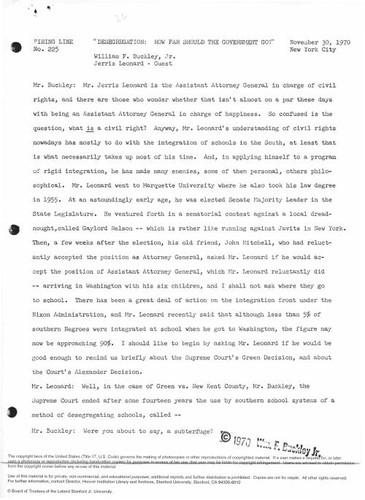 Desegregation: How Far Should the Government Go?