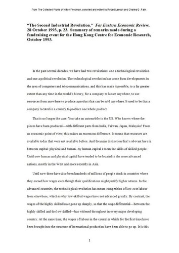 The Second Industrial Revolution