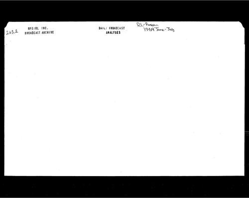 Radio Liberty Russian Service Daily Broadcast Analyses