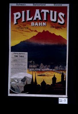 Pilatus Bahn ... Pilatus bei Luzern ... Bei Sonnenuntergang